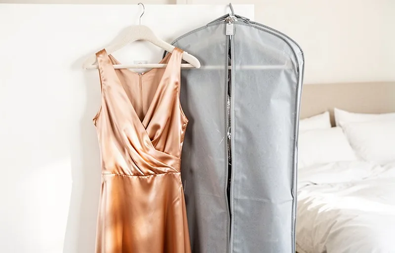 Caring for a Silk and Lace Gown After the Event