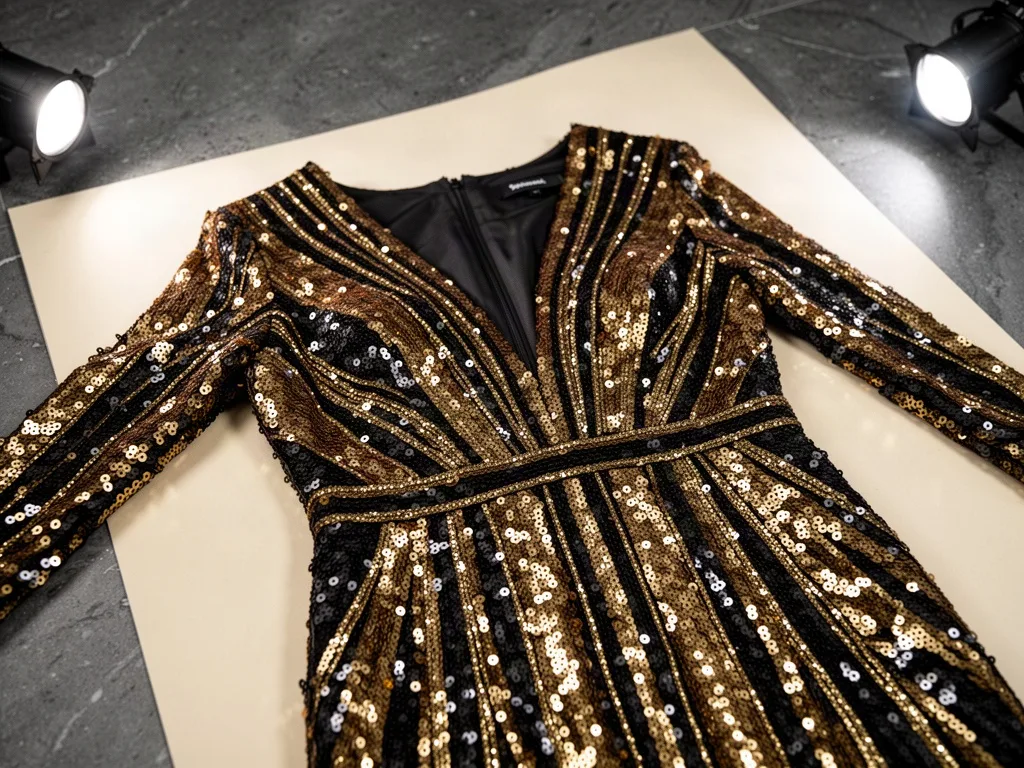 Hand-Embellished Sequin Dresses
