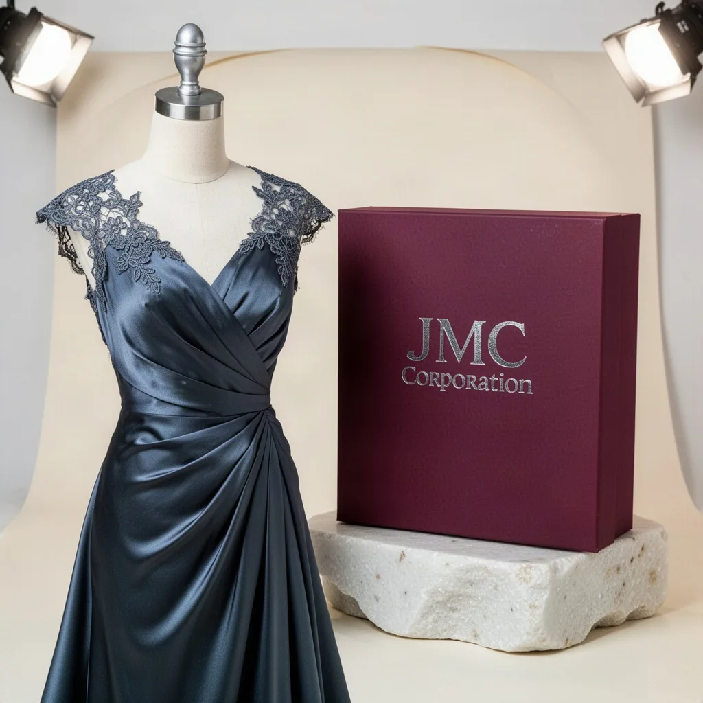 JMC Corporation Camille Plus-Size Silk Gown